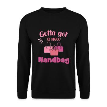 Gotta get a new Handbag - Unisex Pullover - Schwarz - Vorne - Alina (178cm) & Michal (187cm)