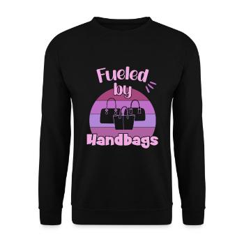 Fueled by Handbags / Shopping Handbag - Unisex Sweatshirt - black - Front - Alina (178cm) & Michal (187cm)