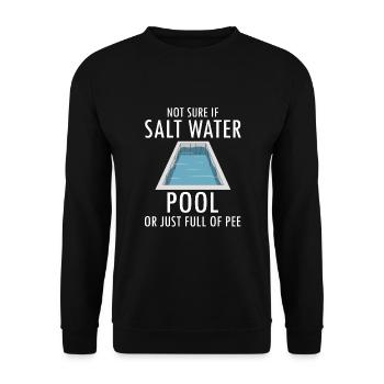 Conceptions de sauveteurs pour les techniciens de piscine - Sweat-shirt Unisexe - noir - Devant - Alina (178cm) & Michal (187cm)