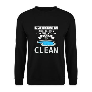 Conceptions de sauveteurs pour les techniciens de piscine - Sweat-shirt Unisexe - noir - Devant - Alina (178cm) & Michal (187cm)