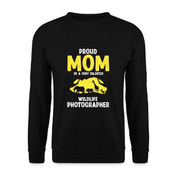 Safari Familienurlaub Design für Afrika Savanne - Unisex Pullover - Schwarz - Vorne - Alina (178cm) & Michal (187cm)
