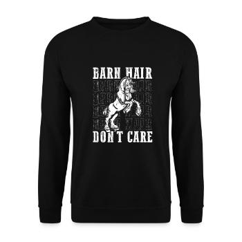 Cydesdale Rider and Draft Horse Designs - Unisex Sweatshirt - black - Front - Alina (178cm) & Michal (187cm)