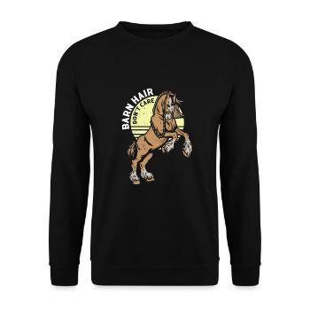 Conception Clydesdale pour clydesdale Riders - Sweat-shirt Unisexe - noir - Devant - Alina (178cm) & Michal (187cm)