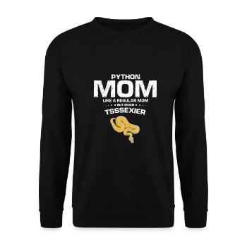 King python design pour les amateurs de serpents - Sweat-shirt Unisexe - noir - Devant - Alina (178cm) & Michal (187cm)