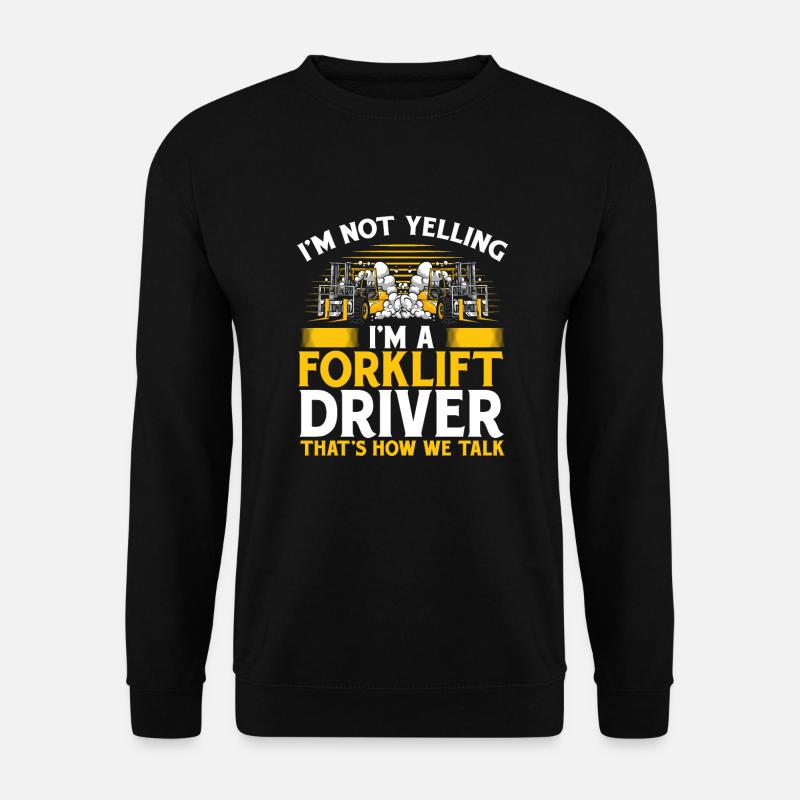 Staplerfahrer Geschenkidee - Unisex Pullover - Schwarz