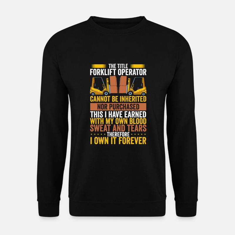Forklift Gift - Unisex Sweatshirt - black