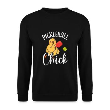 Pickleball Chick Pickleball Cadeau - Sweat-shirt Unisexe - noir - Devant - Alina (178cm) & Michal (187cm)