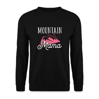 Mama Outdoor Camping - Unisex Pullover - Schwarz - Vorne - Alina (178cm) & Michal (187cm)