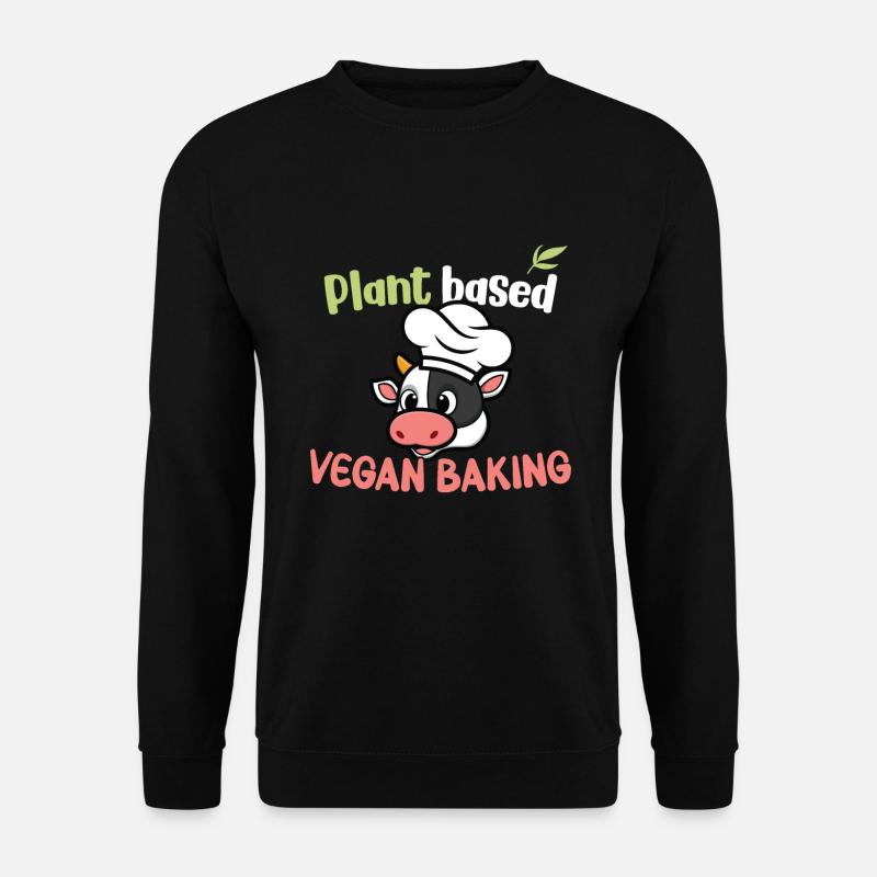 Plant based - Vegan Baking - Unisex Pullover - Schwarz