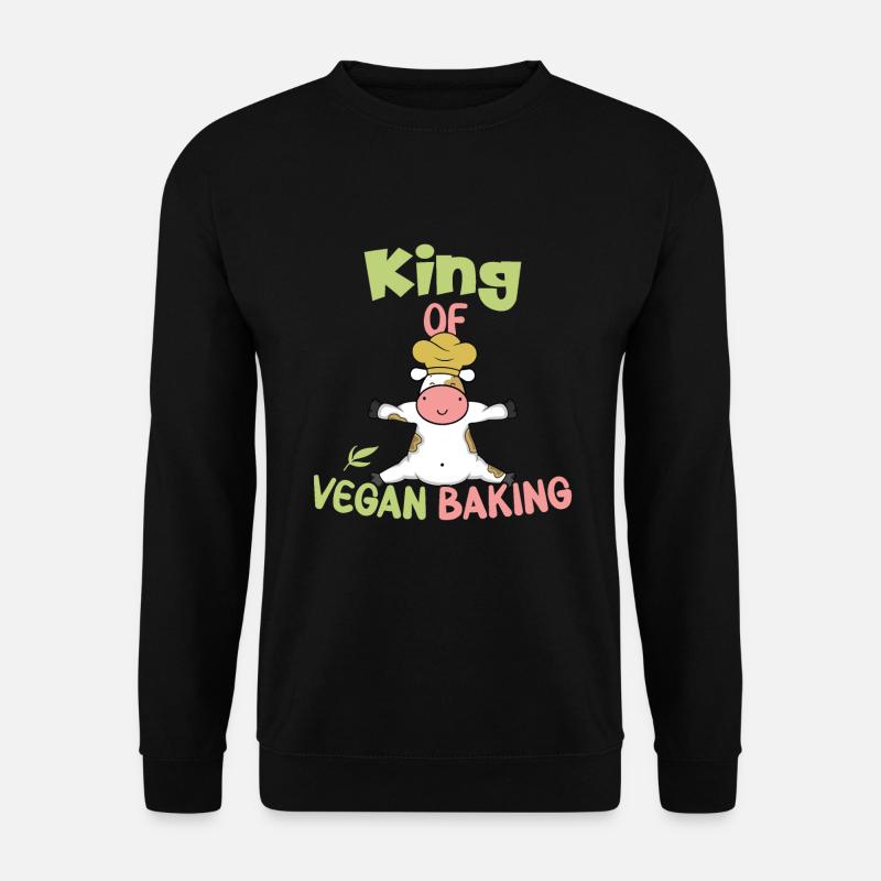King of Vegan Baking - Unisex Pullover - Schwarz