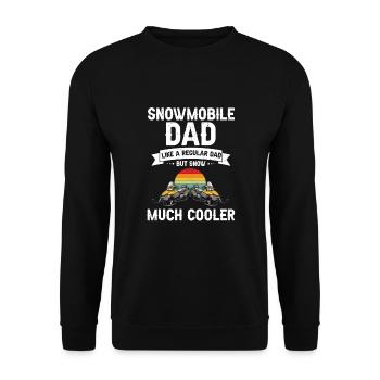 Conception de motoneigistes et de motoneiges - Sweat-shirt Unisexe - noir - Devant - Alina (178cm) & Michal (187cm)