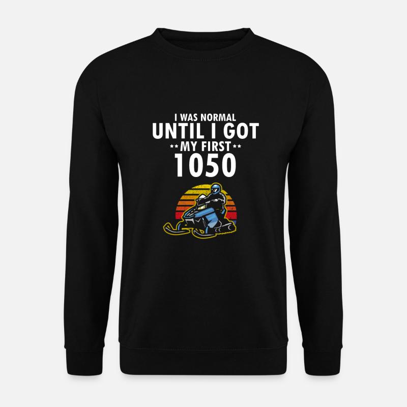 Snowmobiler and snowmobile design - Unisex Sweatshirt - black