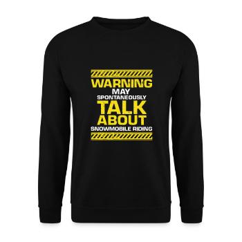 Conception de motoneigistes et de motoneiges - Sweat-shirt Unisexe - noir - Devant - Alina (178cm) & Michal (187cm)