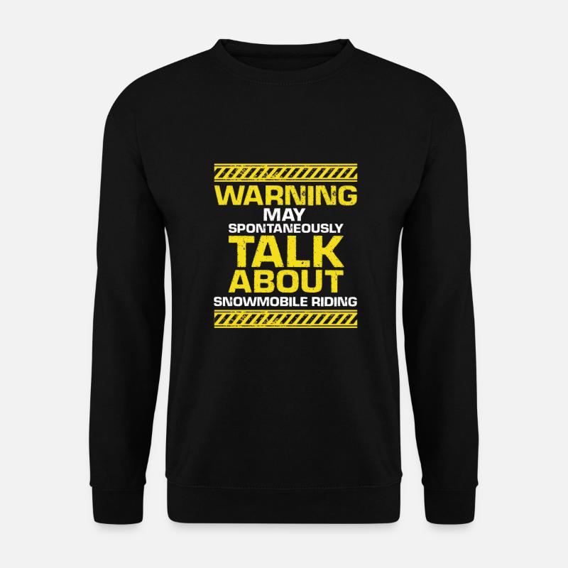 Snowmobiler and snowmobile design - Unisex Sweatshirt - black