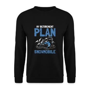 Snowmobiler and snowmobile design - Unisex Sweatshirt - black - Front - Alina (178cm) & Michal (187cm)