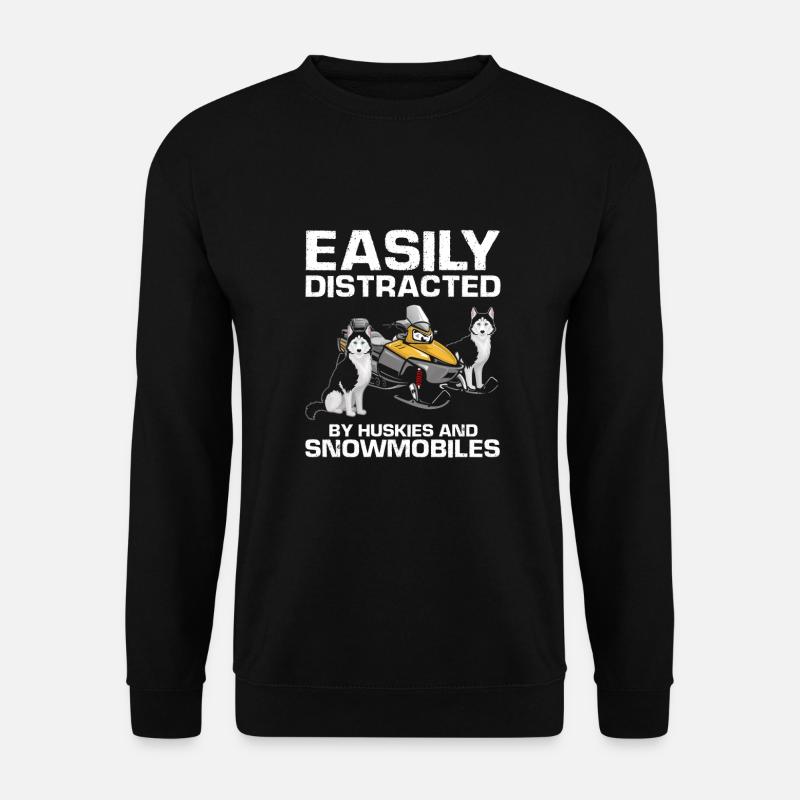 Motoneige et Skidoo Design - Sweat-shirt Unisexe - noir
