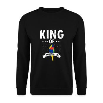 Kookaburra Design et Kookaburra Dicton - Sweat-shirt Unisexe - noir - Devant - Alina (178cm) & Michal (187cm)