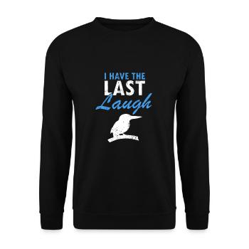 Pêcheur roi australien et oiseau lanchender - Sweat-shirt Unisexe - noir - Devant - Alina (178cm) & Michal (187cm)