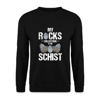 Recherche sur les roches et conception de roches à quartz - Sweat-shirt Unisexe - noir - Devant - Alina (178cm) & Michal (187cm)