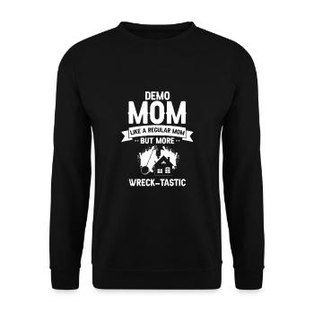 House demolition and house renovation - Unisex Sweatshirt - black - Front - Alina (178cm) & Michal (187cm)