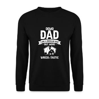 Hausabriss und Renovierungs Design - Unisex Pullover - Schwarz - Vorne - Alina (178cm) & Michal (187cm)