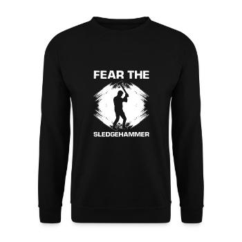 House Demolition and Renovation Design - Unisex Sweatshirt - black - Front - Alina (178cm) & Michal (187cm)