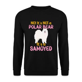Loc Ce n’est pas un ours polaire - c’est un samoyède - Sweat-shirt Unisexe - noir - Devant - Alina (178cm) & Michal (187cm)