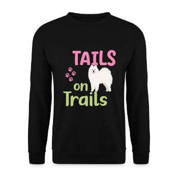 Tails on Trails - Unisex Sweatshirt - black - Front - Alina (178cm) & Michal (187cm)