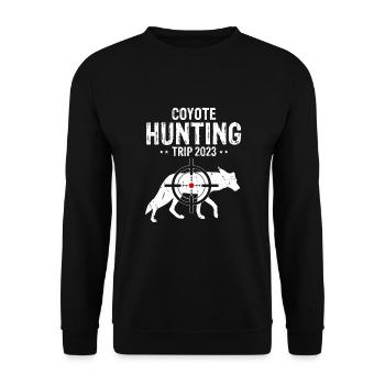 Conception de coyote pour les réacteurs de coyote - Sweat-shirt Unisexe - noir - Devant - Alina (178cm) & Michal (187cm)