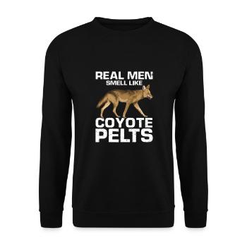 Conception de coyote pour les réacteurs de coyote - Sweat-shirt Unisexe - noir - Devant - Alina (178cm) & Michal (187cm)