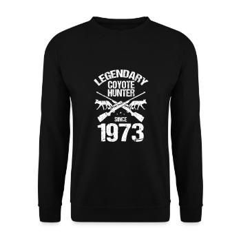 Conception de coyote pour les réacteurs de coyote - Sweat-shirt Unisexe - noir - Devant - Alina (178cm) & Michal (187cm)