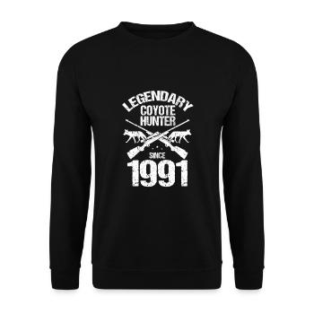 Conception de coyote pour les réacteurs de coyote - Sweat-shirt Unisexe - noir - Devant - Alina (178cm) & Michal (187cm)