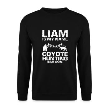 Capture de coyotes et conception de chasseur de coyotes - Sweat-shirt Unisexe - noir - Devant - Alina (178cm) & Michal (187cm)