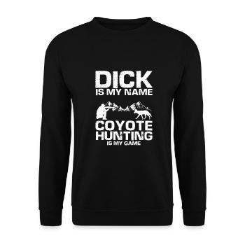 Capture de coyotes et conception de chasseur de coyotes - Sweat-shirt Unisexe - noir - Devant - Alina (178cm) & Michal (187cm)