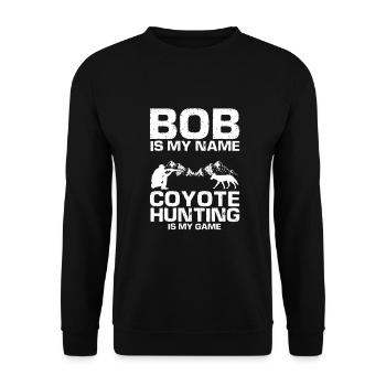 Conception de chasseur de coyote pour la chasse au coyote - Sweat-shirt Unisexe - noir - Devant - Alina (178cm) & Michal (187cm)