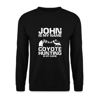 Conception de coyote pour les réacteurs de coyote - Sweat-shirt Unisexe - noir - Devant - Alina (178cm) & Michal (187cm)