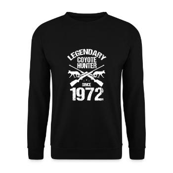Kojotentöter und Kojotenjagd auf Wildtiere - Unisex Pullover - Schwarz - Vorne - Alina (178cm) & Michal (187cm)
