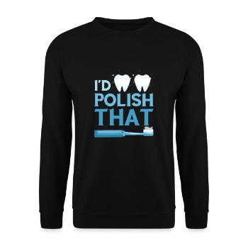Conception de cliniques dentaires et de techniciens de laboratoire dentaire - Sweat-shirt Unisexe - noir - Devant - Alina (178cm) & Michal (187cm)