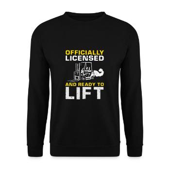 Caristes et caristes - Sweat-shirt Unisexe - noir - Devant - Alina (178cm) & Michal (187cm)