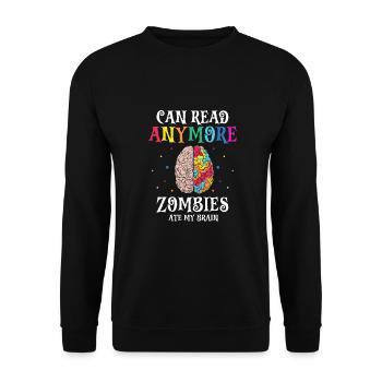 Dyslexia Therapy for Dyslexia Month - Unisex Sweatshirt - black - Front - Alina (178cm) & Michal (187cm)