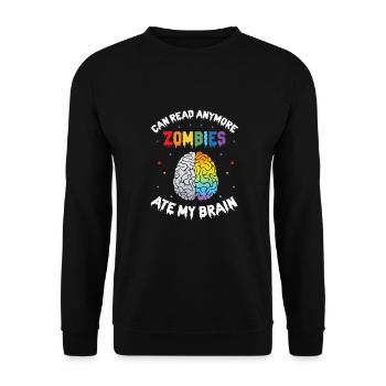 Dyslexia Teacher for Legathenia Therapists - Unisex Sweatshirt - black - Front - Alina (178cm) & Michal (187cm)