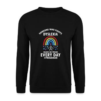 Dyslexia Therapy for Dyslexia Month - Unisex Sweatshirt - black - Front - Alina (178cm) & Michal (187cm)