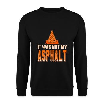 Concrete construction design for construction workers and construction site - Unisex Sweatshirt - black - Front - Alina (178cm) & Michal (187cm)