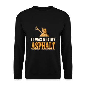 Concrete construction design for construction workers and construction site - Unisex Sweatshirt - black - Front - Alina (178cm) & Michal (187cm)