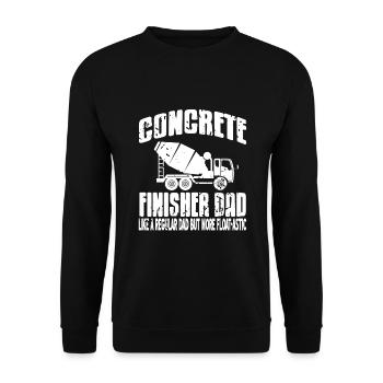 Concrete construction design for construction workers and construction site - Unisex Sweatshirt - black - Front - Alina (178cm) & Michal (187cm)
