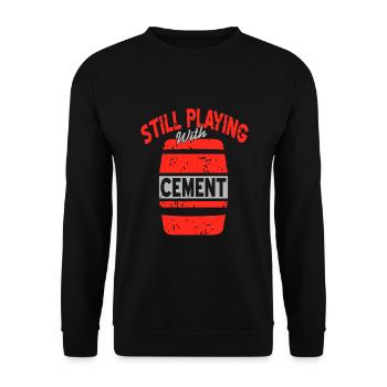 Conception de bétonneur pour ouvrier du bâtiment et chantier de construction - Sweat-shirt Unisexe - noir - Devant - Alina (178cm) & Michal (187cm)