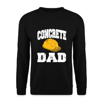 Concrete construction design for construction workers and construction site - Unisex Sweatshirt - black - Front - Alina (178cm) & Michal (187cm)