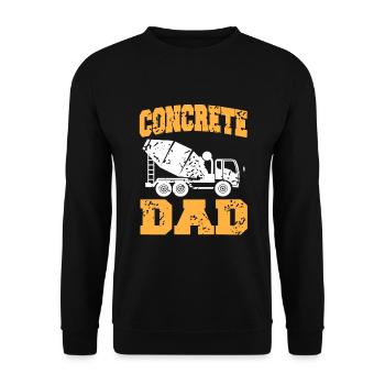 Concrete builder design for builders and construction site - Unisex Sweatshirt - black - Front - Alina (178cm) & Michal (187cm)