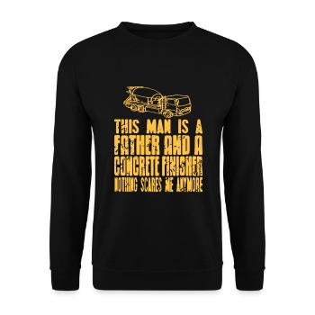 Conception de constructeur en béton pour les constructeurs et le chantier de construction - Sweat-shirt Unisexe - noir - Devant - Alina (178cm) & Michal (187cm)