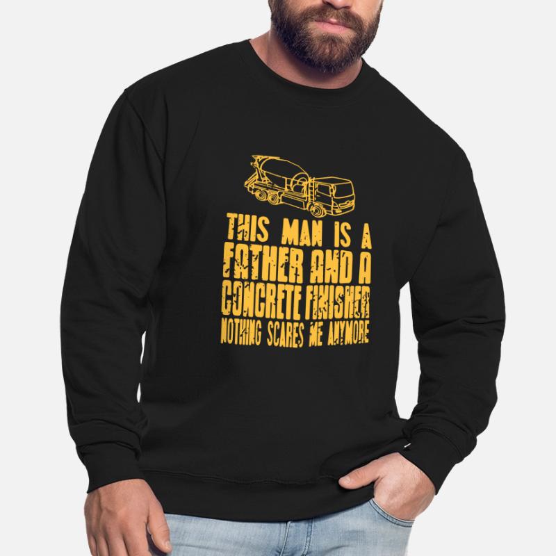 Conception de constructeur en béton pour les constructeurs et le chantier de construction Sweat-shirt Unisexe